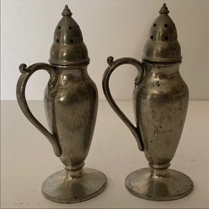 Quaker Pewter Salt & Pepper Shakers